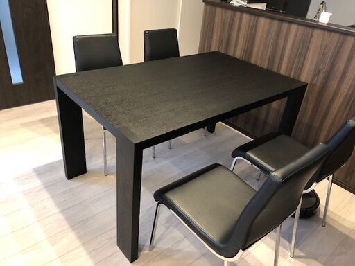 ★値下げ★新品同様　songdream　ソングドリーム　ダイニングテーブル　ブラックオーク　クール　モダン