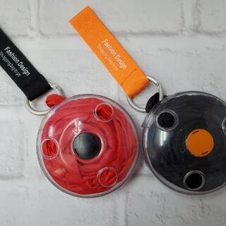 エコバッグROLL-UP赤、黒&アルコール対応スプレーボトル50ml空容器2本の画像