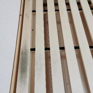 天然木すのこベッド　ダブル(引き取りお願いします）の画像