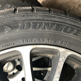 DUNLOP 185/55R15 アルミホイール×4の画像