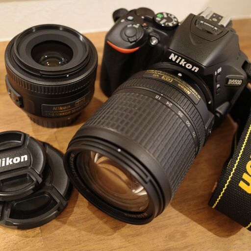 ニコン D5500 35mmF1.8レンズ+18mm-140mmレンズ