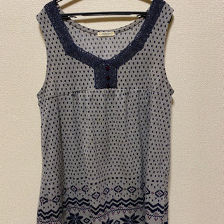 カーディガン + チュニックカットソー アンサンブル　M〜Lの画像