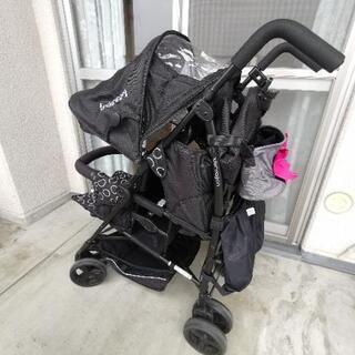 Kinderwagon 縦型 2人乗りベビーカーの画像