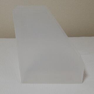 【お譲り先決定】無印良品 ポリプロピレンスタンドファイルボックス・A4用①の画像