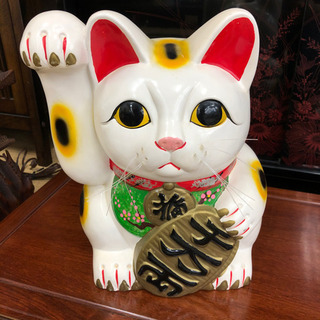 招き猫貯金箱☆身長33㎝☆コインバンク☆昔ながらの貯金箱です。