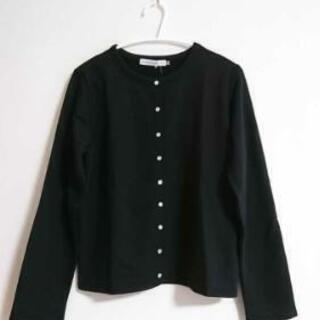 新品タグ付☆セブンデイズサンディ☆長袖クルーネックカーディガン♪ブラックLの画像