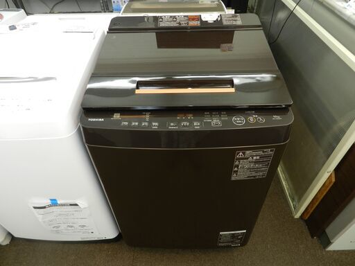 【配送・設置無料】セット割引有り★美品★2017年製★東芝/TOSHIBA [ 10kg 全自動洗濯機 ZABOON ] グレインブラウン AW-10SD6