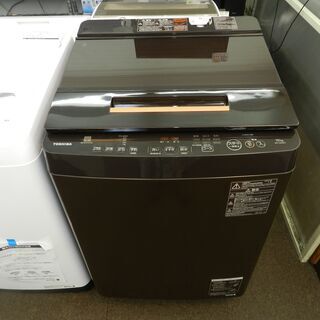 【配送・設置無料】セット割引有り★美品★2017年製★東芝/TOSHIBA [ 10kg 全自動洗濯機 ZABOON ] グレインブラウン AW-10SD6