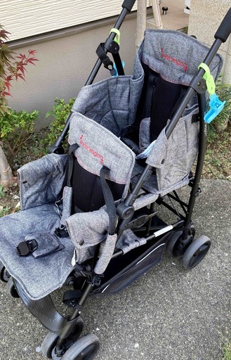 DUOシティHOP　キンダーワゴン　２人乗りベビーカー