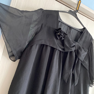 結婚式やパーティーにも‼️大きいサイズ　21号　黒のロングワンピース　ドレスの画像