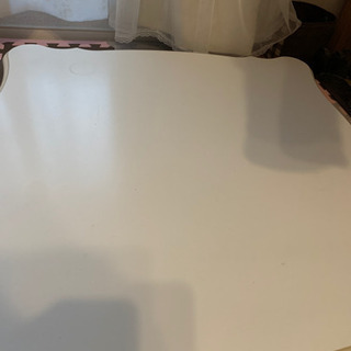 猫足 テーブル 正方形 姫家具 折りたたみの画像