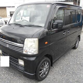 H17 エブリイワゴン　ＰＺターボ 社外AW キーレス CD 片側電動スライドドア 車検2年付き　14960の画像