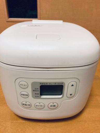 無印良品　３合 ＭＪ‐ＲＣ３Ａ　しゃもじ付き炊飯器