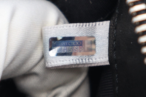 《JIMMY CHOO/スタースタッズ ラウンドファスナー長財布》ABランク 美