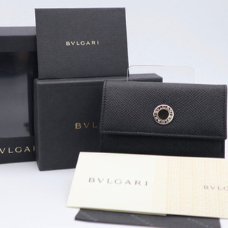 BVLGARI 6連キーケース ロゴ ブラック Sランク 未使用品 箱 袋 美品