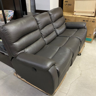 極上美品！展示品！ニトリ 3人用 電動リクライニングソファ ビリーバー3 ダークブラウン