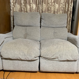 ジャンク品　電動2人掛けソファ