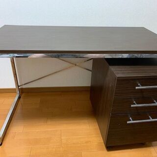 Francfranc　デスク＋キャビネット　パソコン用デスク　自...
