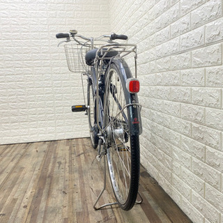 C27☆整備済み 中古電動自転車 YAMAHA PASシティリチウム シルバー 8.1