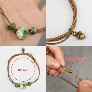 【新品】ブレスレット レディースバングル 腕輪 ジュエリー 長さ調節可能 セラミックの画像