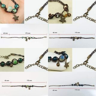 【新品】【4本セット】ブレスレット レディースバングル 腕輪 ジュエリー 長さ調節可能 セラミックの画像