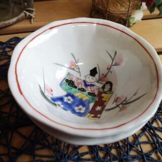 【未使用品 】可愛い 九谷焼 暁堂 の 飯椀 2客の画像