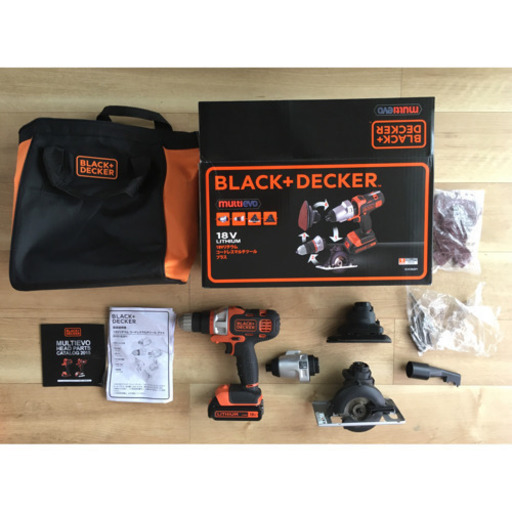 BLACK+ DECKER 18Vマルチツール プラス EVO183P1 インパクトドライバー 丸ノコ ドリルドライバー 電動工具 電動ドライバー 電動ドリル