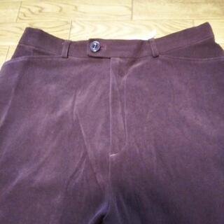 ★古着★　ワイン色のスラックス　size　Lの画像