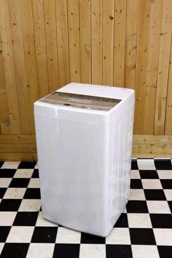 【配達込み】 全自動洗濯機　AQUA AQW-S45E 2018年製　4.5kg　ホワイト　住まい　単身　簡易乾燥機能