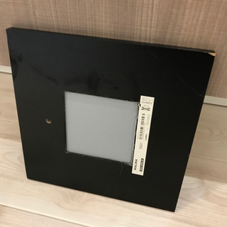 IKEA ミラー　鏡　スクエア　飾り　インテリア　ブラック　おしゃれの画像