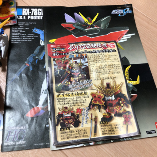 ガンダム　プラモデル　ガンプラ　4体組み立て済み　hg SDガンダム