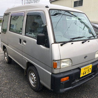 サンバーバン　40000キロ　乗って帰れます　車検あり　軽バン