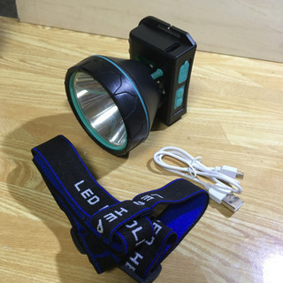 【ほぼ新品】センサー機能付ＬＥＤヘッドライト ＵＳＢ充電タイプの画像