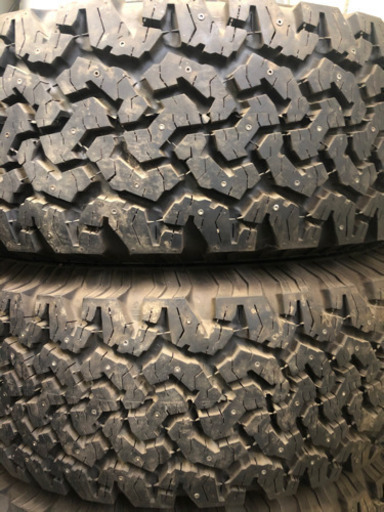 265/70R17スパイクタイヤバリ溝ホイール付き❣️プラド　ハイラックスサーフ等に