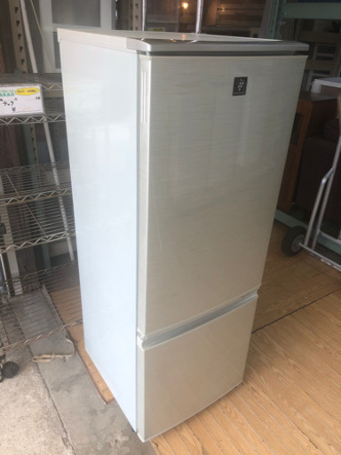 【リサイクルサービス八光　安心の1か月保証　田上店　旧鹿児島市内配達・設置無料】シャープ 167L 2ドア冷蔵庫（ゴールド系）SHAR