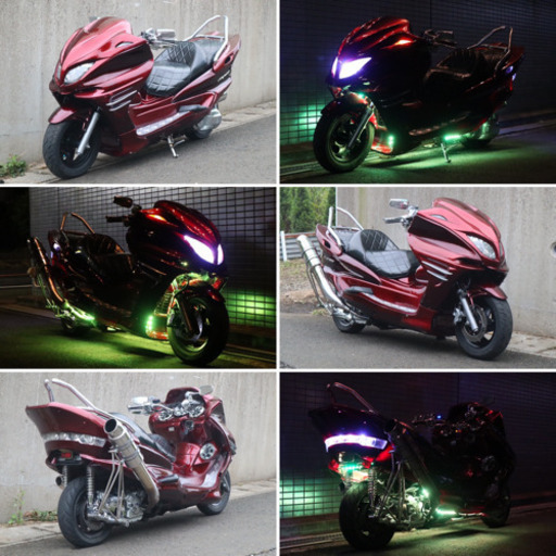 【YAMAHA マジェスティ】★大人気カラー！フルカスタム★スピーカー４発！爆音