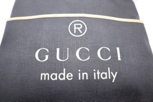 《GUCCI/ロゴプリント ショルダーバッグ 》ABランク ブラック アイボリー