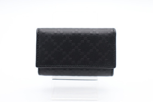 《GUCCI/6連キーケース ディアマンテ》Aランク 未使用品 ブラック 極美品