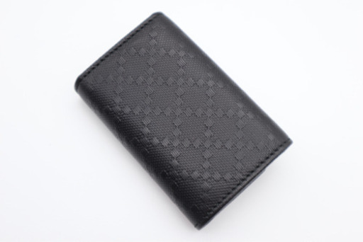 《GUCCI/6連キーケース ディアマンテ》Aランク 未使用品 ブラック 極美品