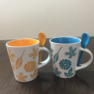 スプーン付きマグカップ 2セット