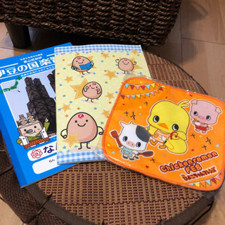 ひよこちゃん　ひかりん　ヨード卵光　ノート　タオル　非売品