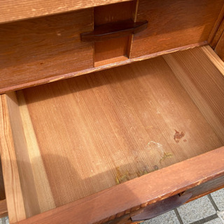 屋久杉 サイドボード リビングボード 茶箪笥 棚 木製 食器棚 中古