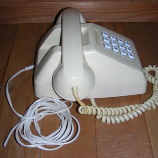 レトロプッシュ式電話機　お譲りします。の画像