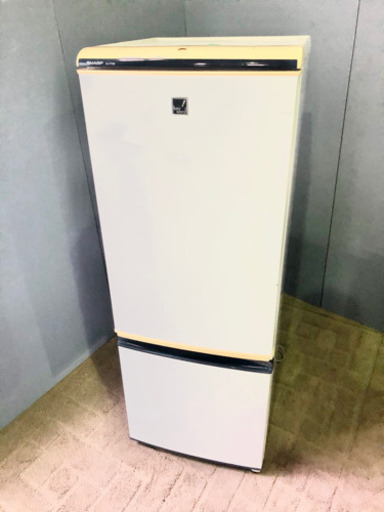 【特価】 SHARP シャープ  2ドア冷蔵庫 165㍑ 除菌・洗浄済