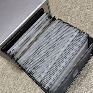 サンワサプライ CD/DVDケース 鍵付き 80枚収納 引き出しボックスケースの画像