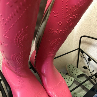 ロングレインブーツの画像