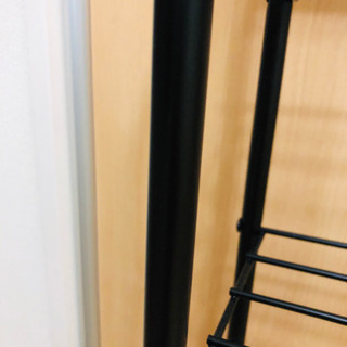 ニトリ　シューズボックス　棚　オープンラック　マットブラックの画像