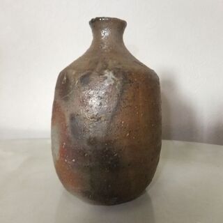 備前焼？徳利　一輪挿し
