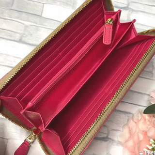 《新品未使用》COACH コーチ 長財布ピンクの画像