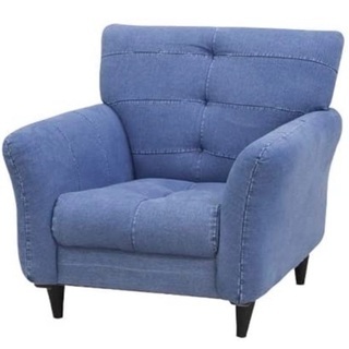 デニム　ソファ　1人掛け　オシャレ　美品の画像